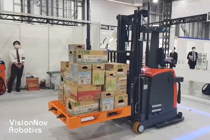 無人フォークリフト：国際物流総合展2021出展動画